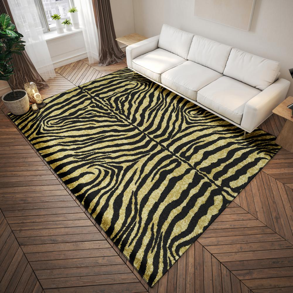 Safari Gilded Animal Animal Print 8' x 10' Area Rug Gilded ASF31