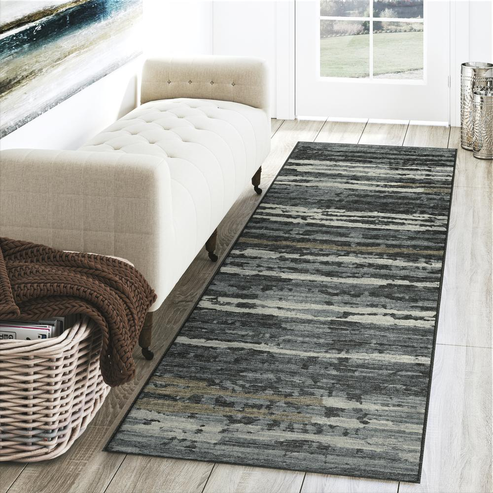 Brisbane BR4 Midnight 2'3" x 7'6" Runner Rug