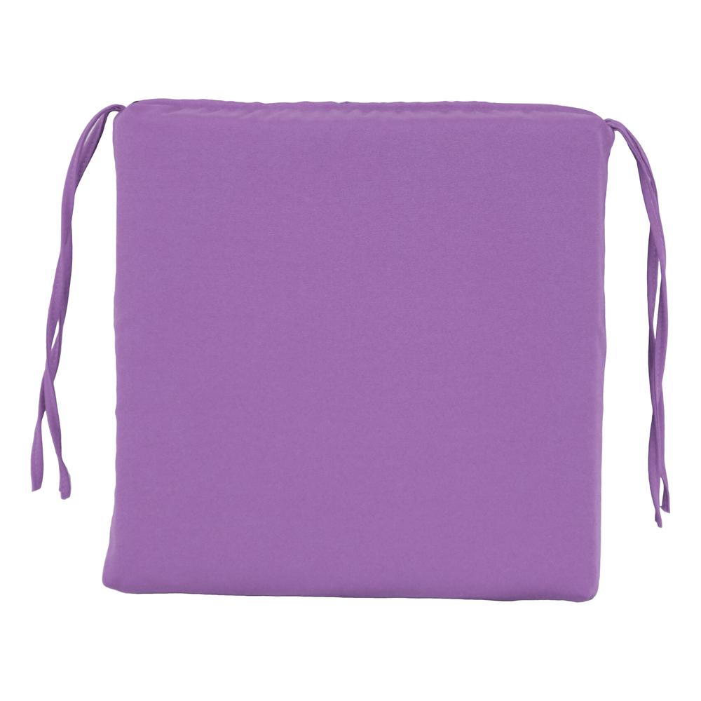 Blazing Needles Indoor 16" x 16" Twill  Chair Cushion, Grape