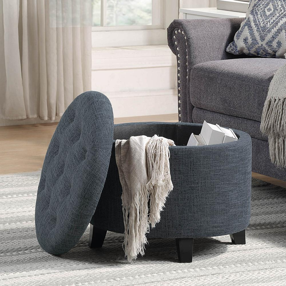 Designs4Comfort Round Storage Ottoman