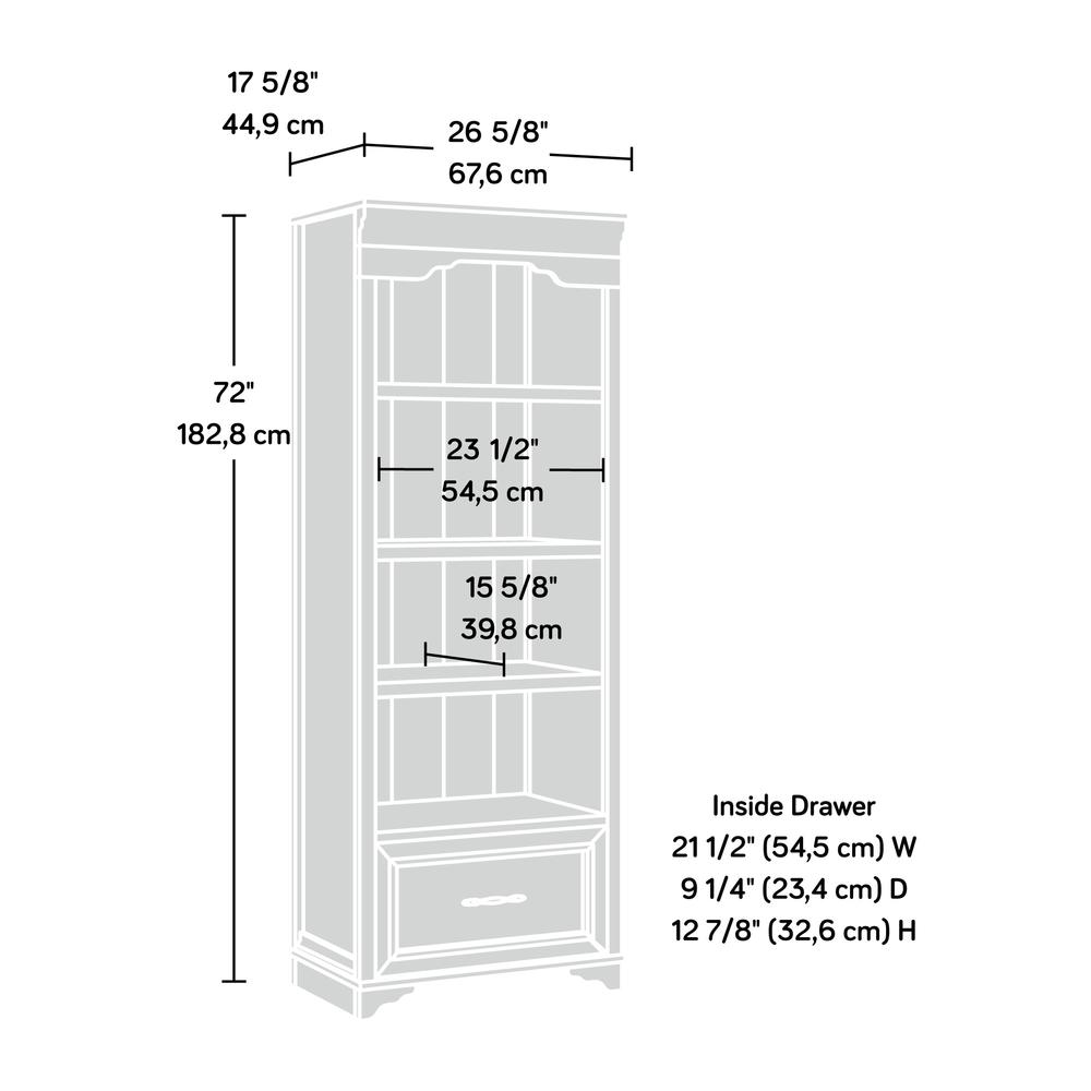 Rollingwood Commercial Office Bookcase, Brushed Oak finish