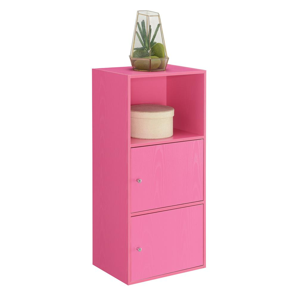 Xtra Storage 2 Door Cabinet with Shelf, Pink