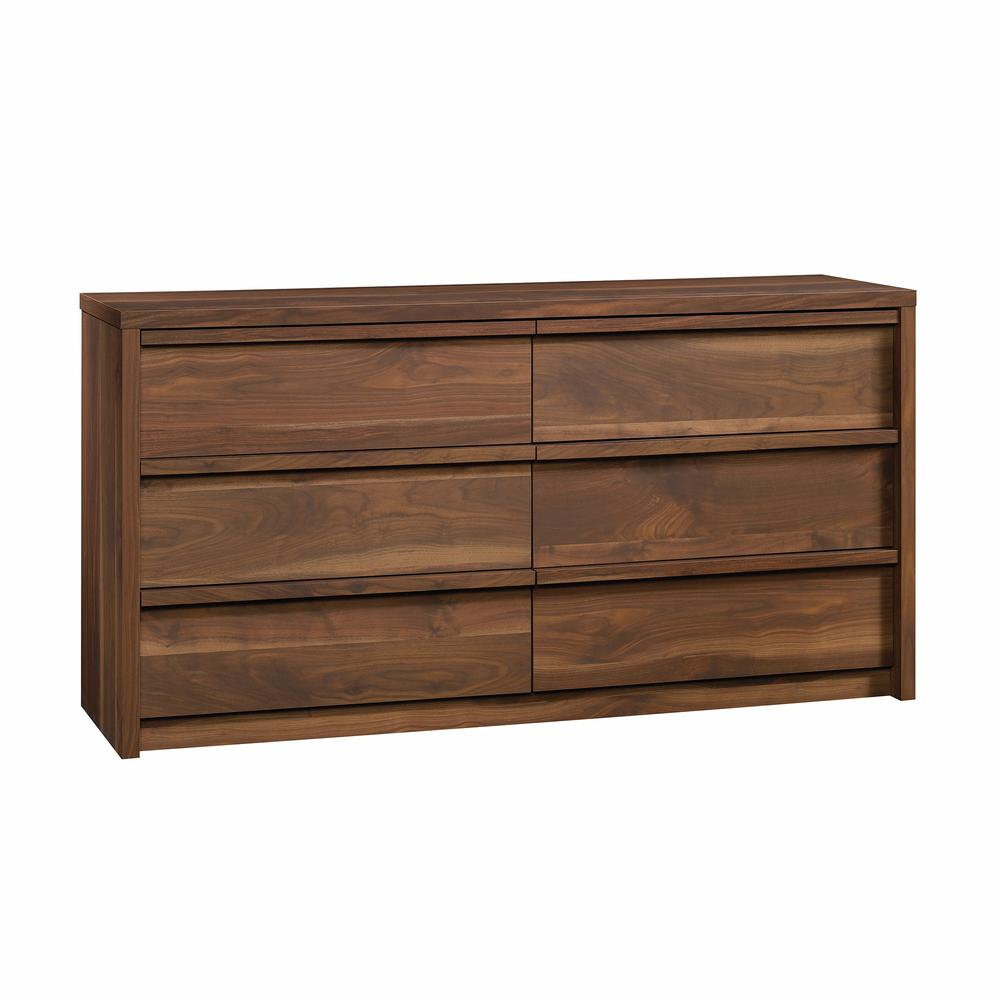 Harvey Park 6-Drawer Dresser – Grand Walnut Modern Bedroom Storage