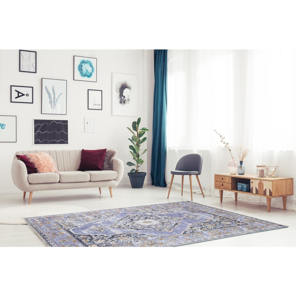 Emerald Tyler Lavender & Grey 6.7x9.7, Rug