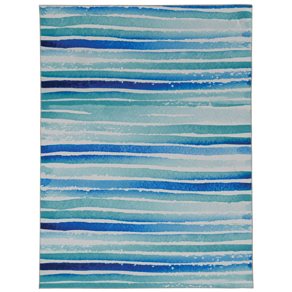 Washable Janna Ivory/Blue 5x7, Rug