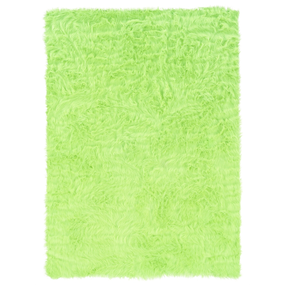 Faux Sheepskin Green 5x7, Rug