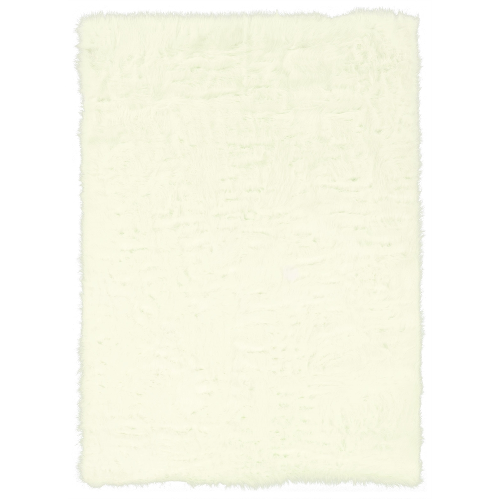 Faux Sheepskin White 5x7, Rug