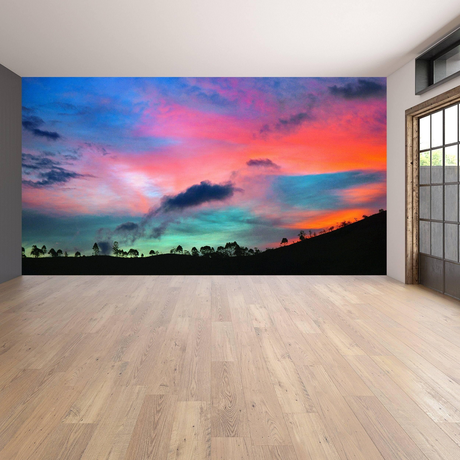 Nature's Horizon - Sunset Transformative Vinyl Wall Art Decals for Home Decor