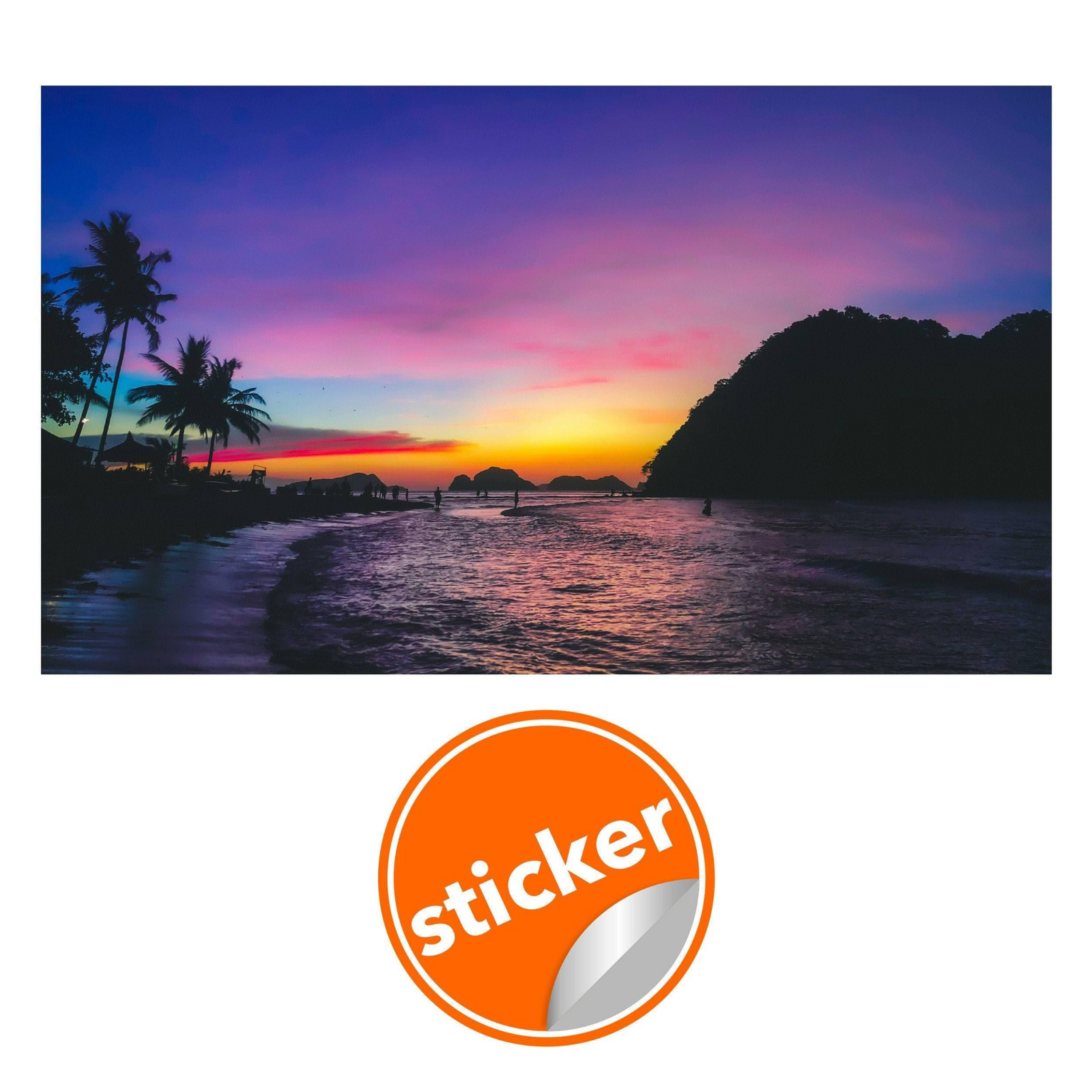 Sunset Peel and Stick Wall Mural Wallpaper