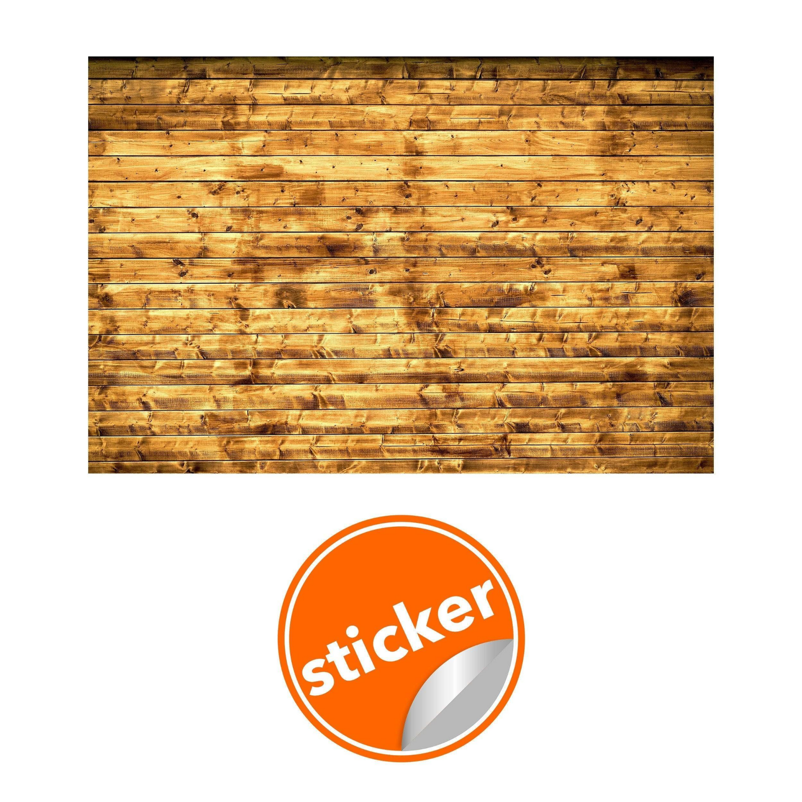 Self-Stick Rustic Wood Plank Wallpaper - Easy Install Decorative Wall Covering