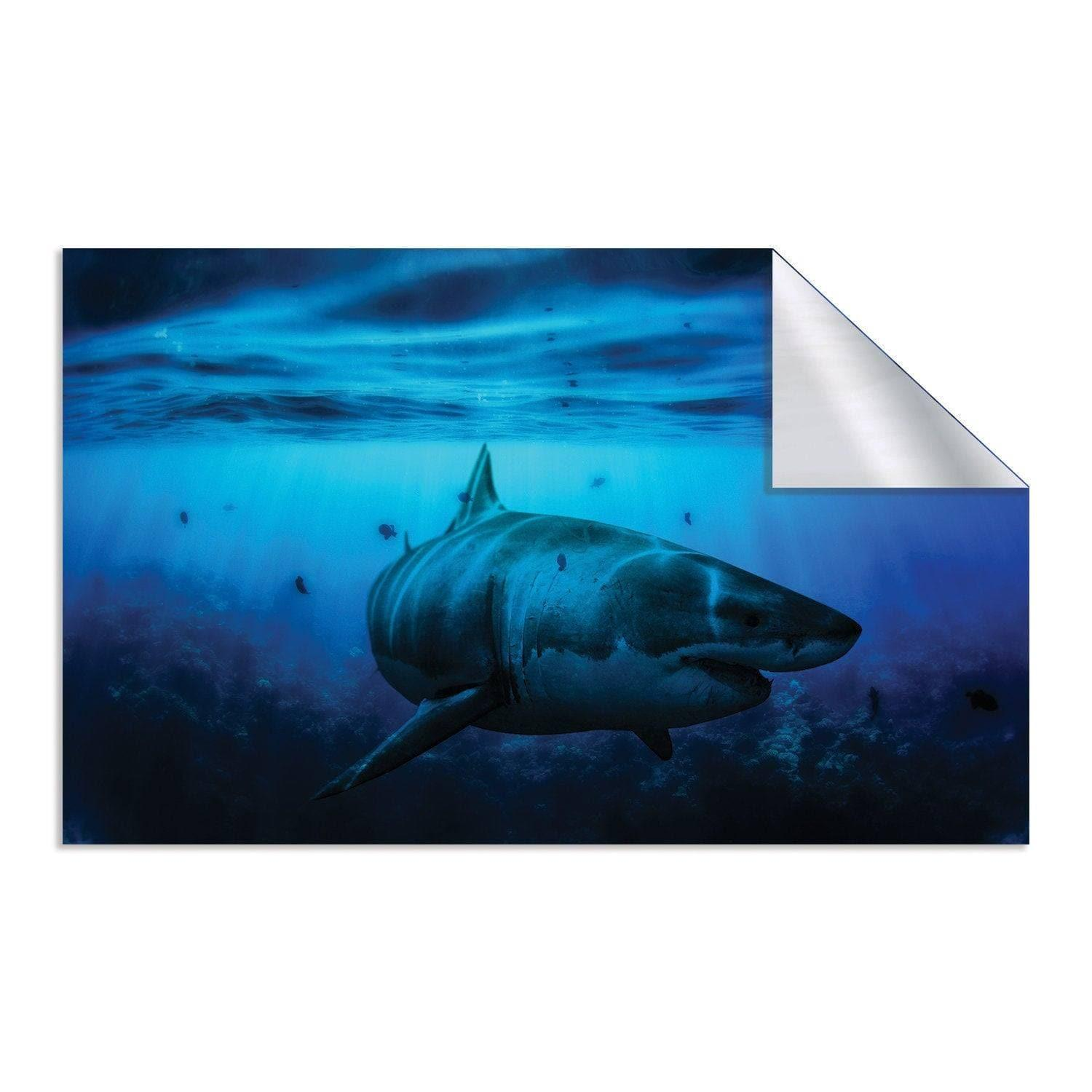 Large Underwater Sea Life Paradise Mural, Ocean Landscape Wall Art