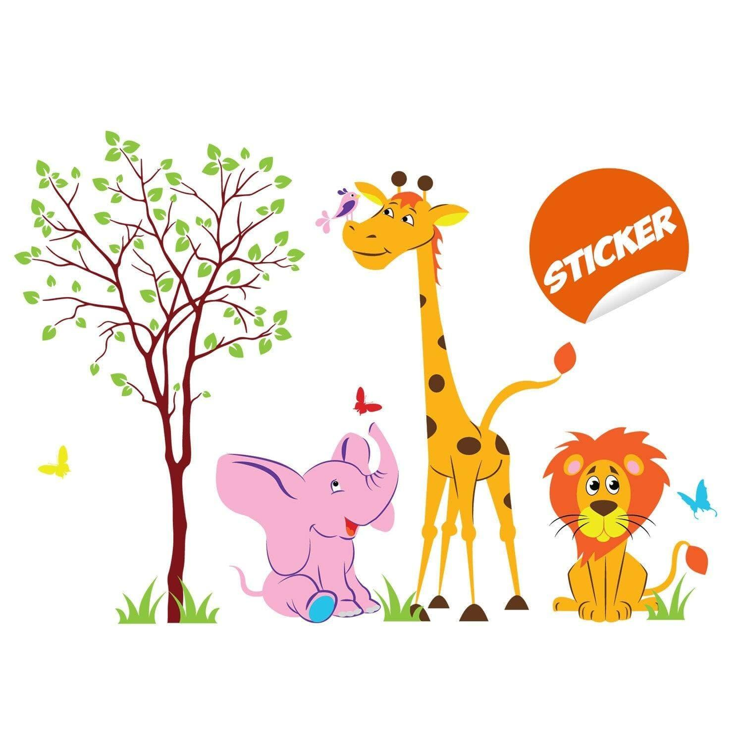 Nursery Animal Wall Decal – Premium Vinyl Wall Sticker for Kids Room Decor