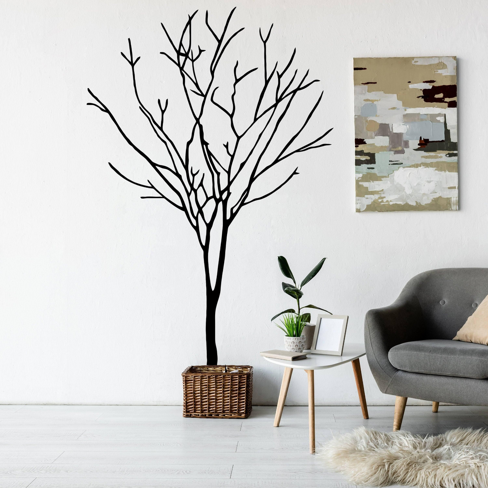 Peel and Stick Wall Decal – Tree Design for Natural Interior and Exterior Styling