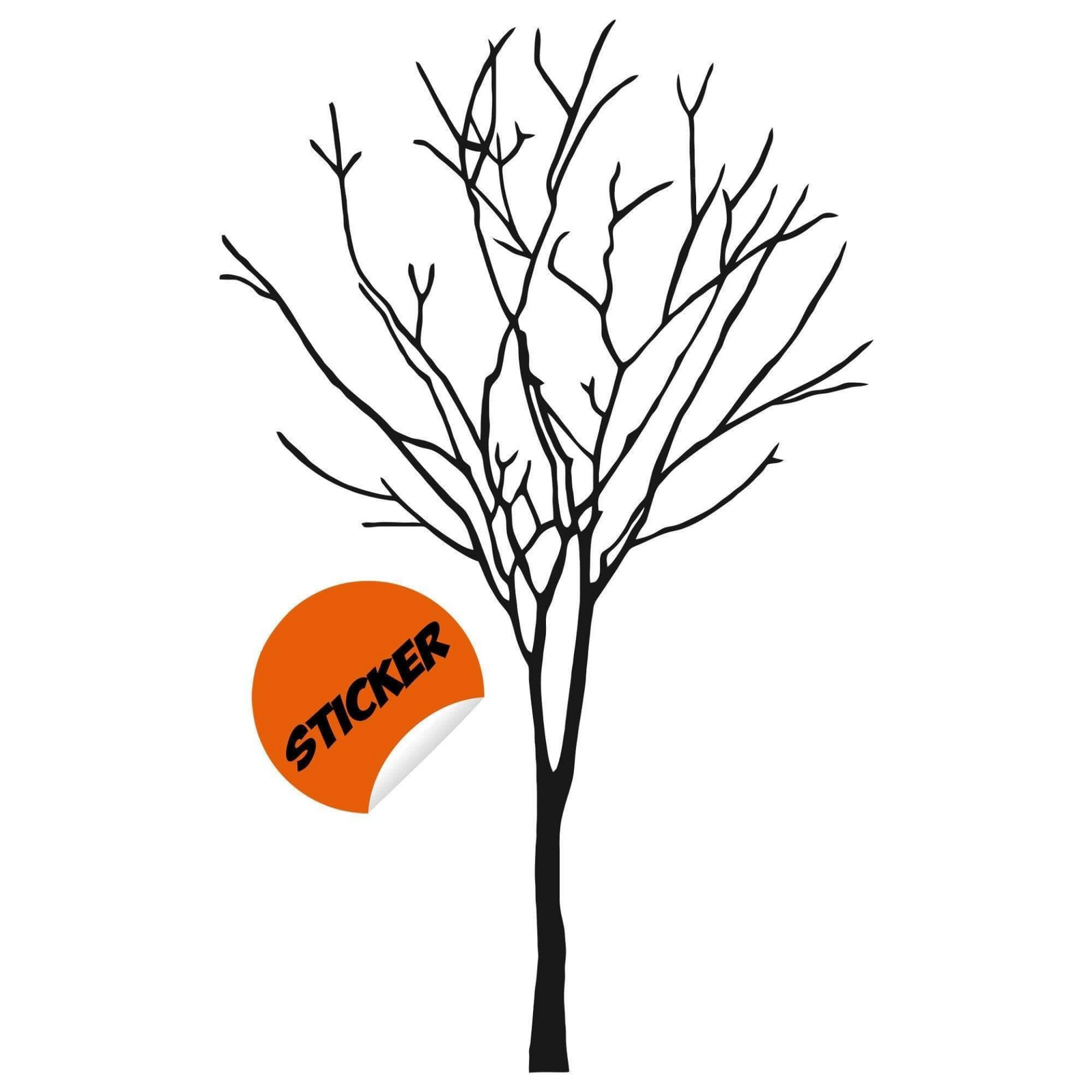 Peel and Stick Wall Decal – Tree Design for Natural Interior and Exterior Styling