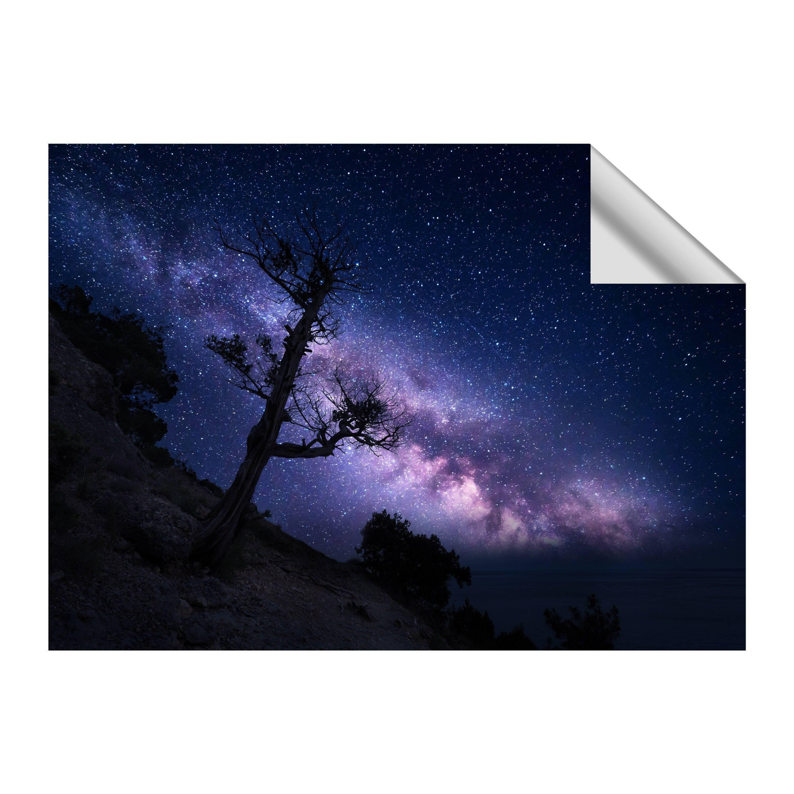 Stellar Galaxy Decal - Planet Wall Art Sticker, Universe Themed Window Cling