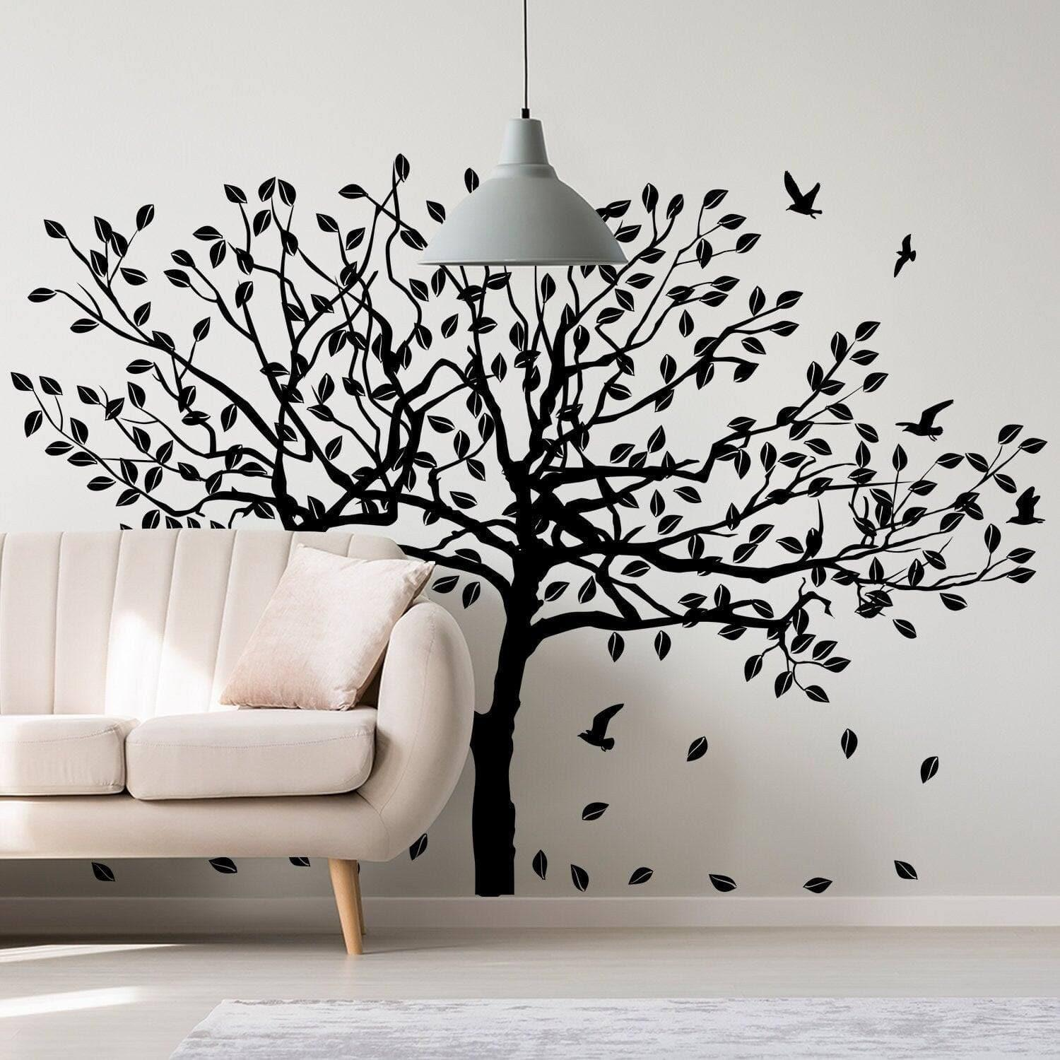 Peel and Stick Wall Decal – Tree Vinyl Sticker for Interior & Exterior Surfaces