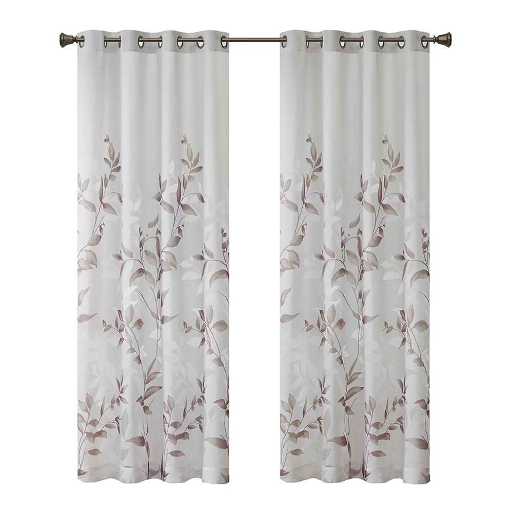 Burnout Printed Curtain Panel