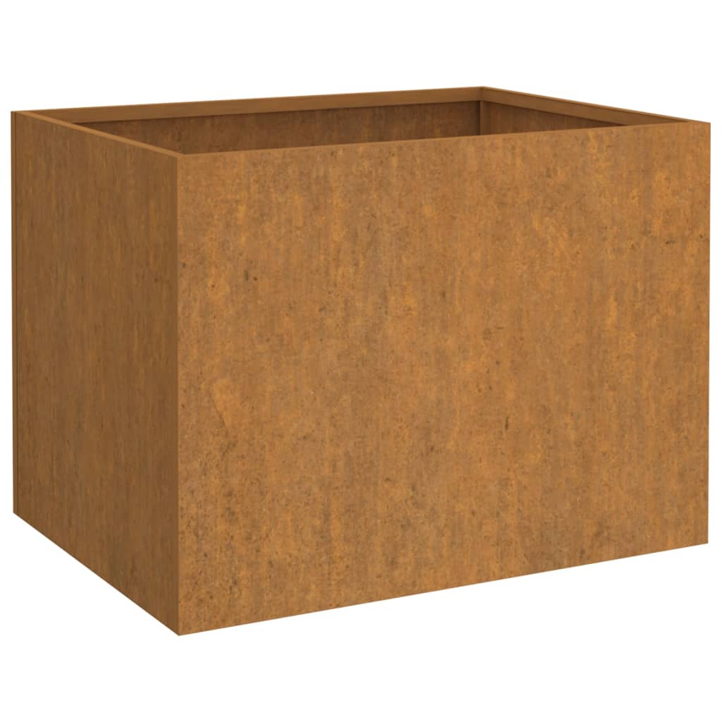 vidaXL Planter Rusty Corten steel Medium Decorative Inlays Planter