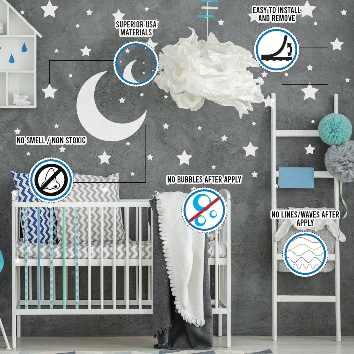 Celestial Dreams Wall Decals - Transform Any Space Into a Magical Escape!