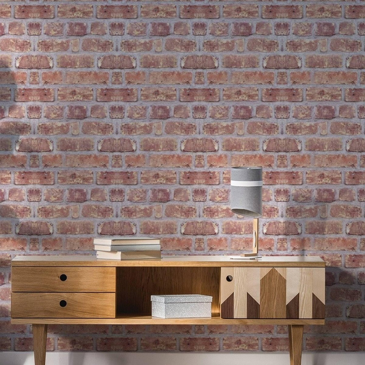 Brick Peel-and-Stick Wallpaper – Self-Adhesive Vinyl Wall Covering for Living Room or Accent Walls