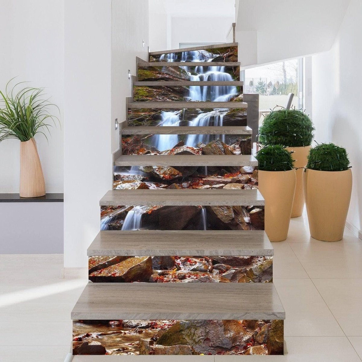 Custom Fit Stair Riser Decals - Personalize Your Stairs with Style