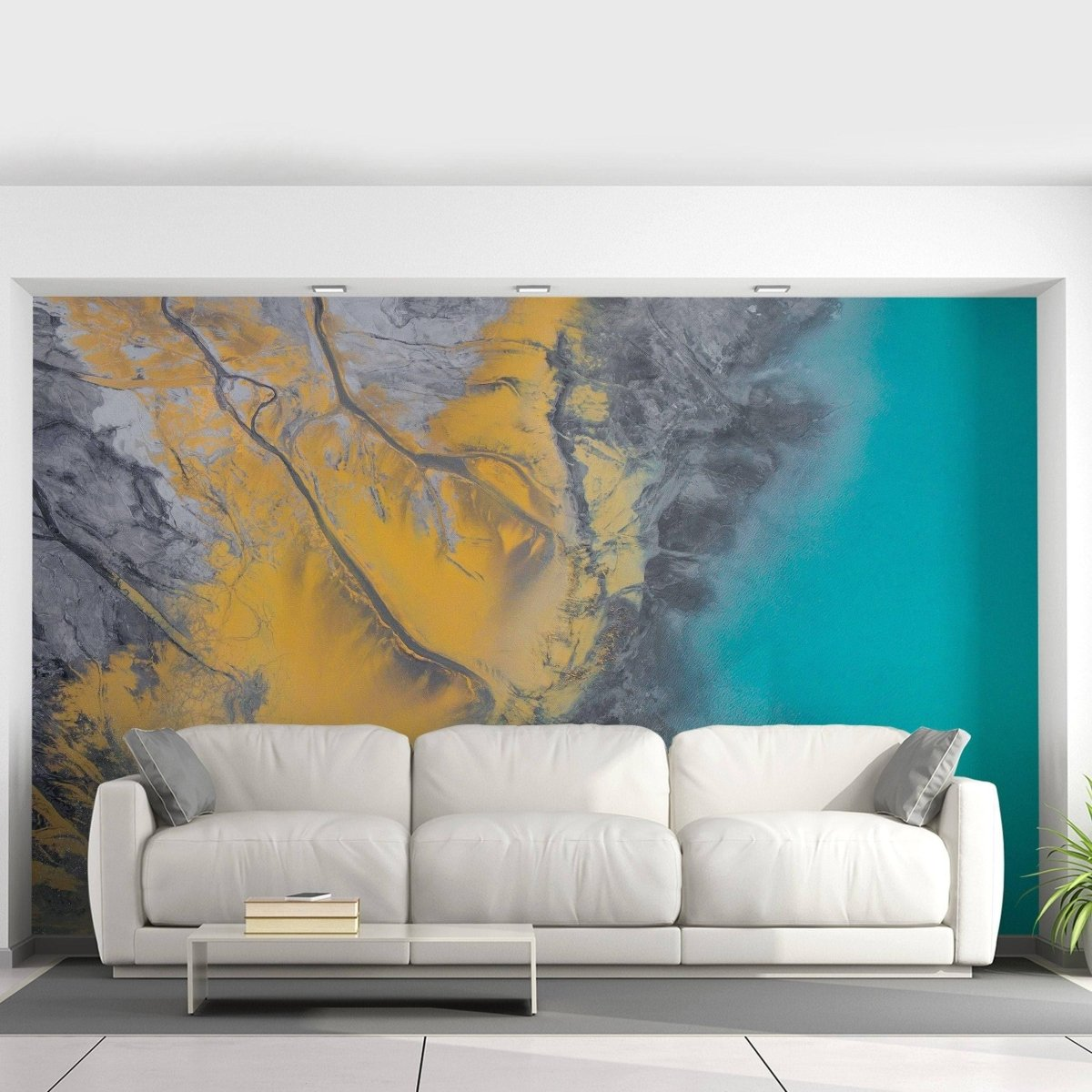 Marble Vinyl Wallpaper – Peel and Stick Wall Covering for Kitchen, Living Room, or Accent Walls