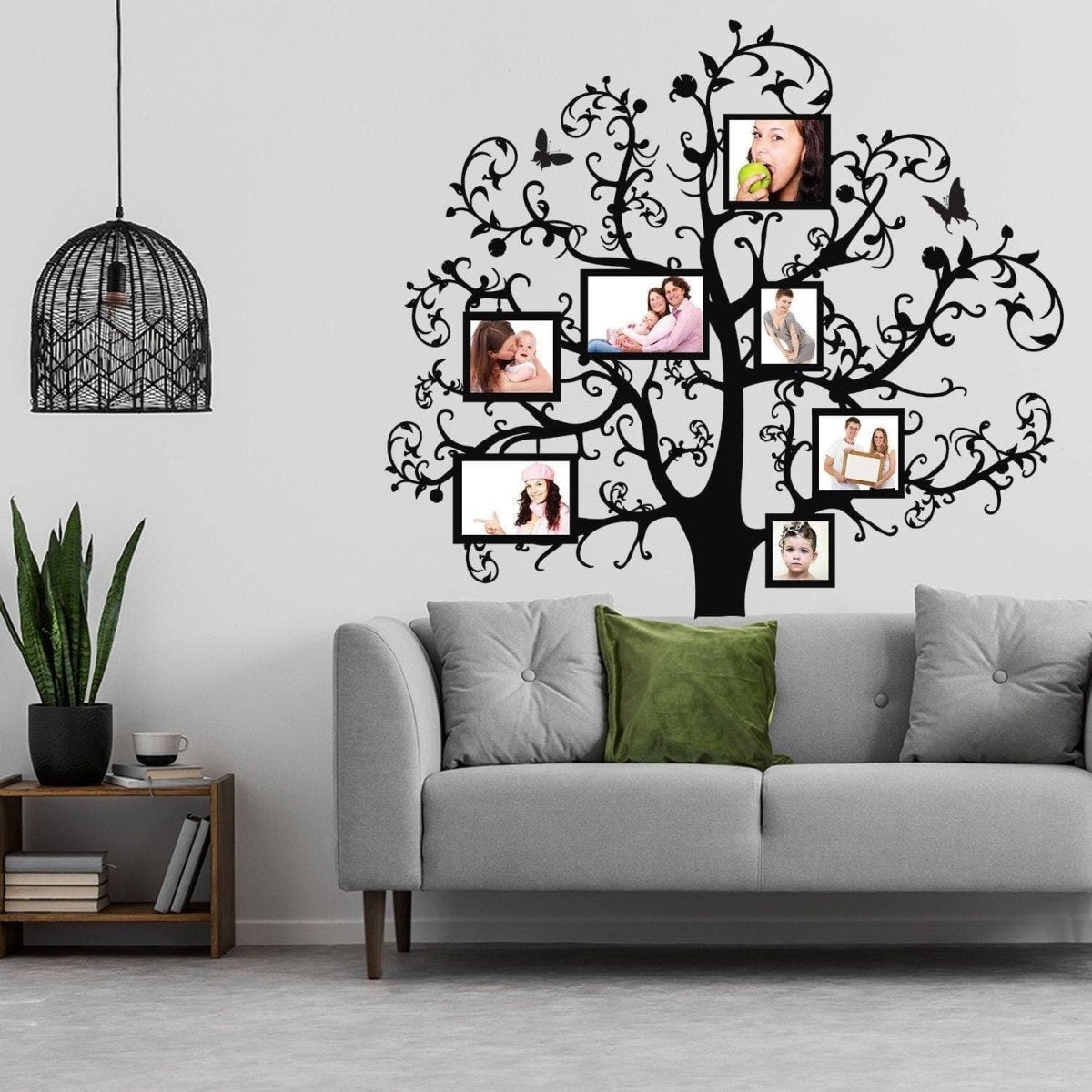 Peel and Stick Photo Frame Tree Wall Decal – German Polymeric Vinyl Sticker