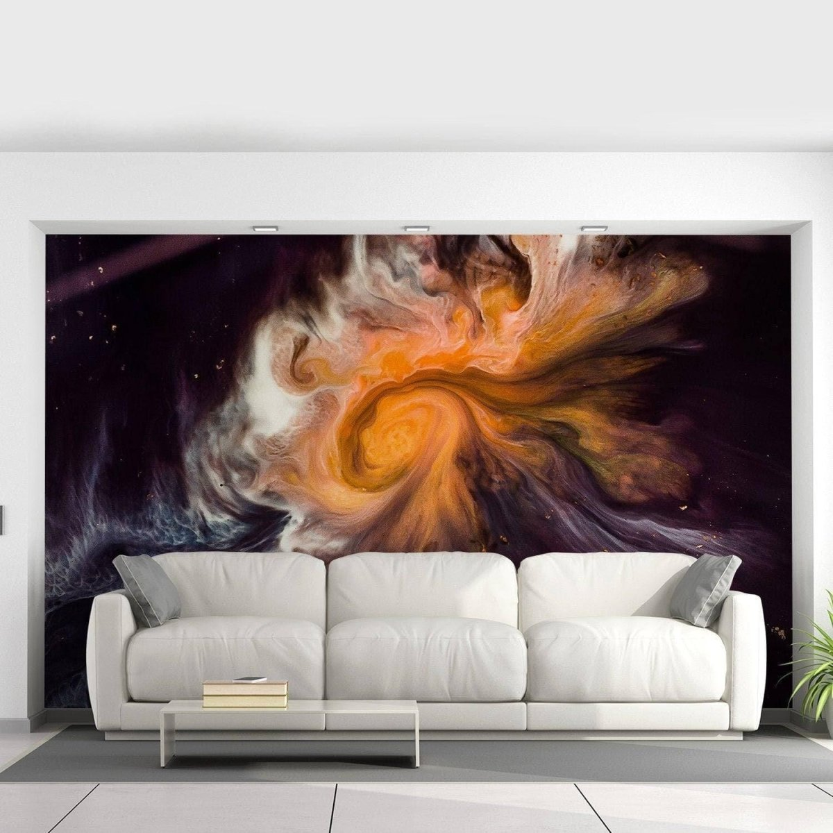 Peel and Stick Marble Vinyl Wallpaper – Stone Effect Removable Wall Covering for Modern Interiors