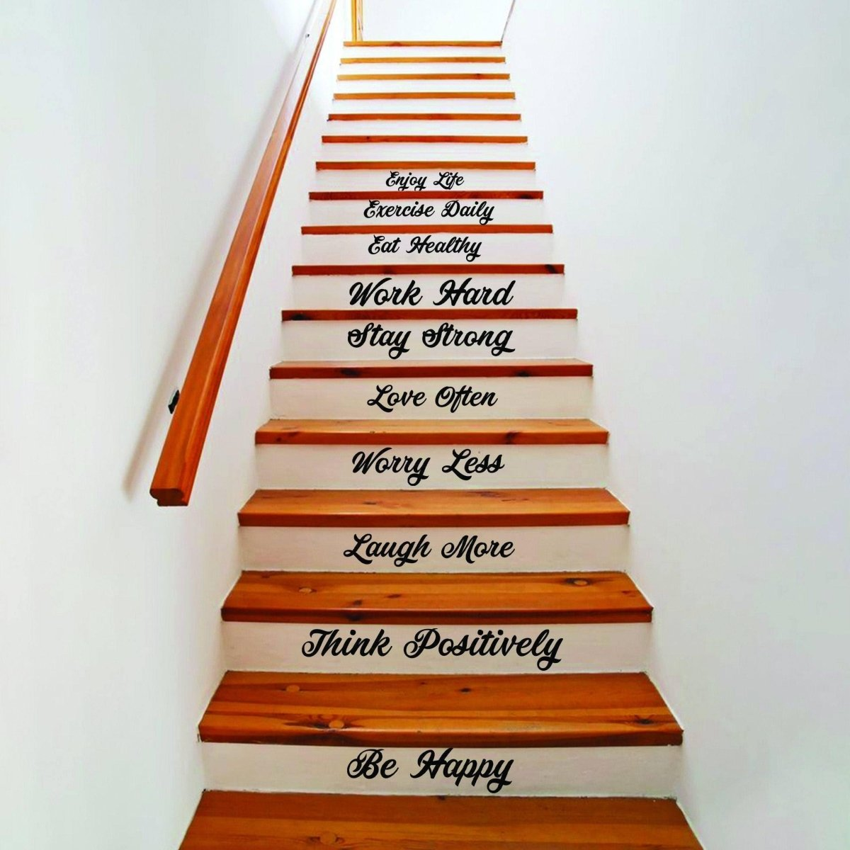Vinyl Stairway Expressions Decals - Elegant Wall Art Stickers