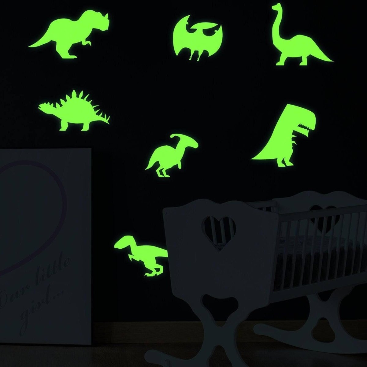 Dinosaur Wall Decals: Enchanting Glow-in-the-Dark Prehistoric Themed Stickers
