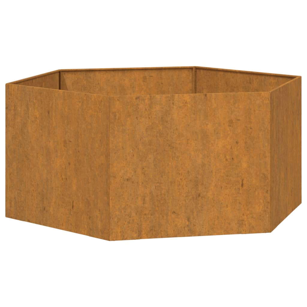 vidaXL Planter Rusty Corten Steel Large Decorative Inlays Planter