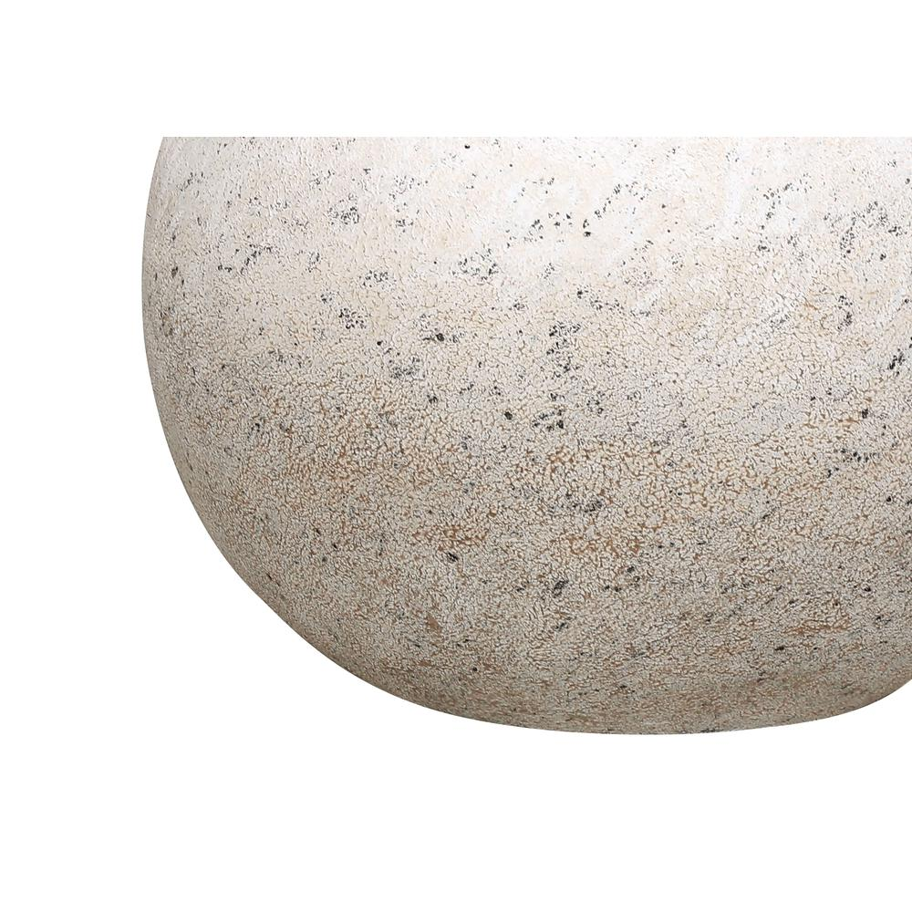 20" Table Lamp – Grey Concrete Base with Ivory/Cream Linen Shade, Contemporary Design