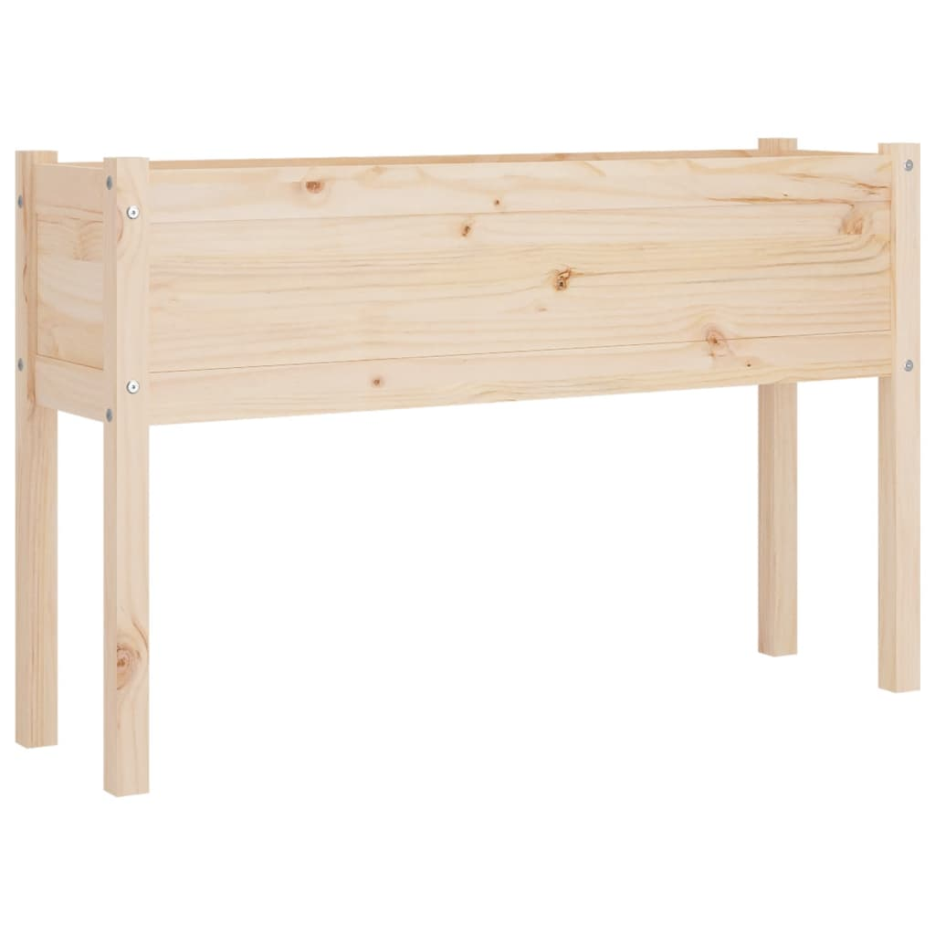 vidaXL Planter Natural Wood Solid pinewood Large Durable Planter