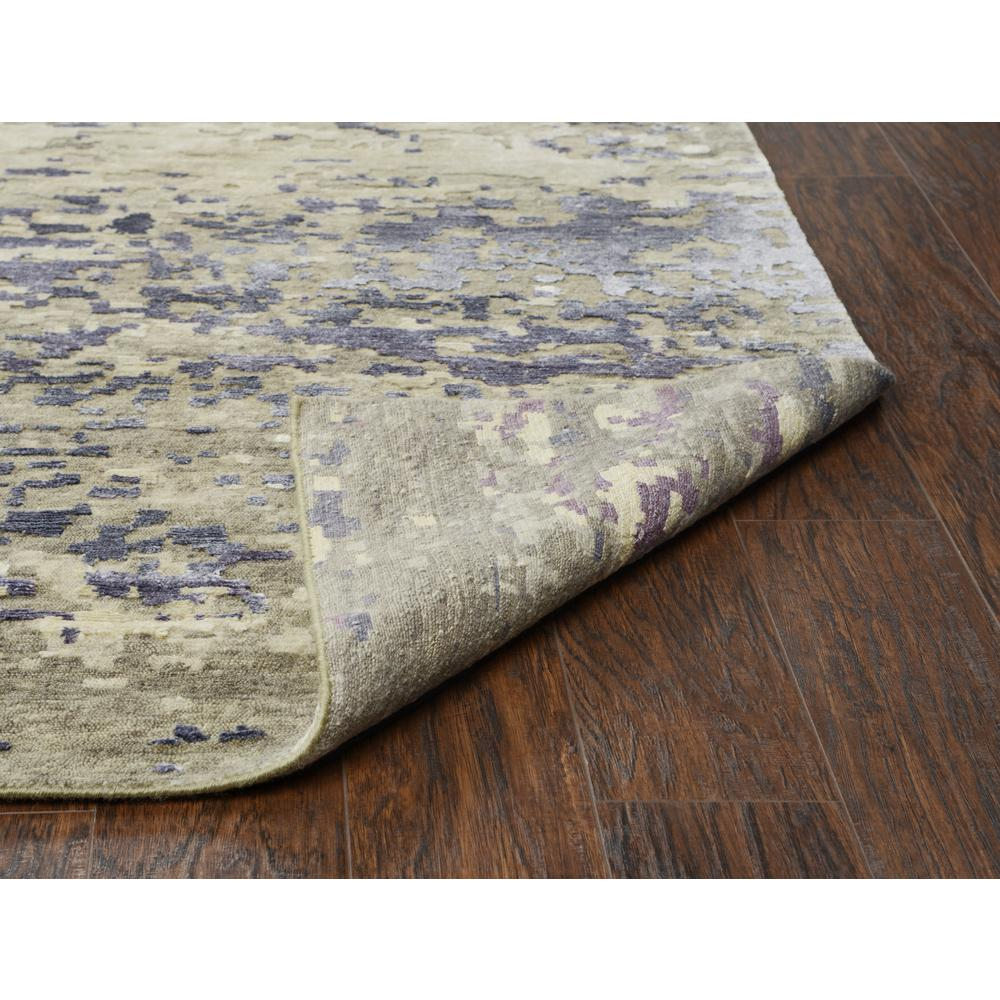 Hand Knotted Cut Pile Wool/ Viscose Rug, 8' x 10'