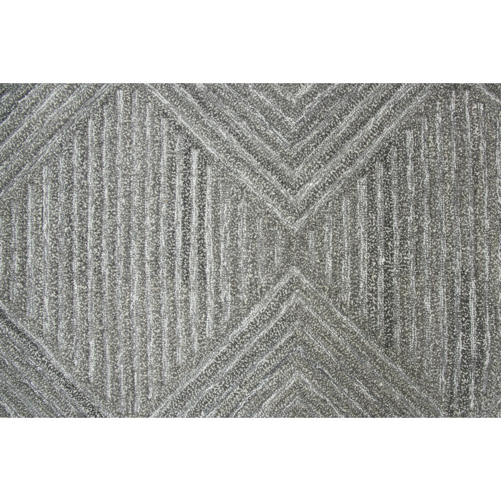 Hand Tufted Cut & Loop Pile Wool Rug, 3' x 5'