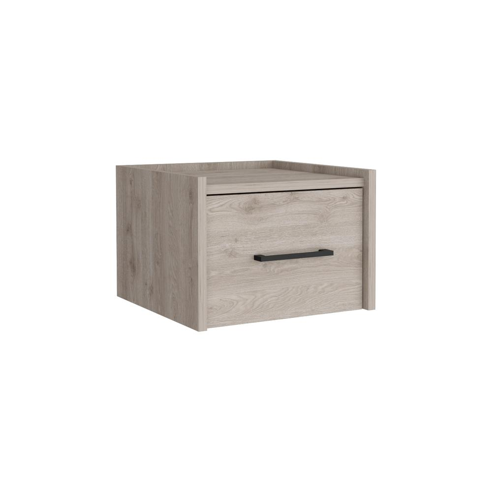 Floating Nightstand, Space-Saving Design with Handy Drawer and Surface