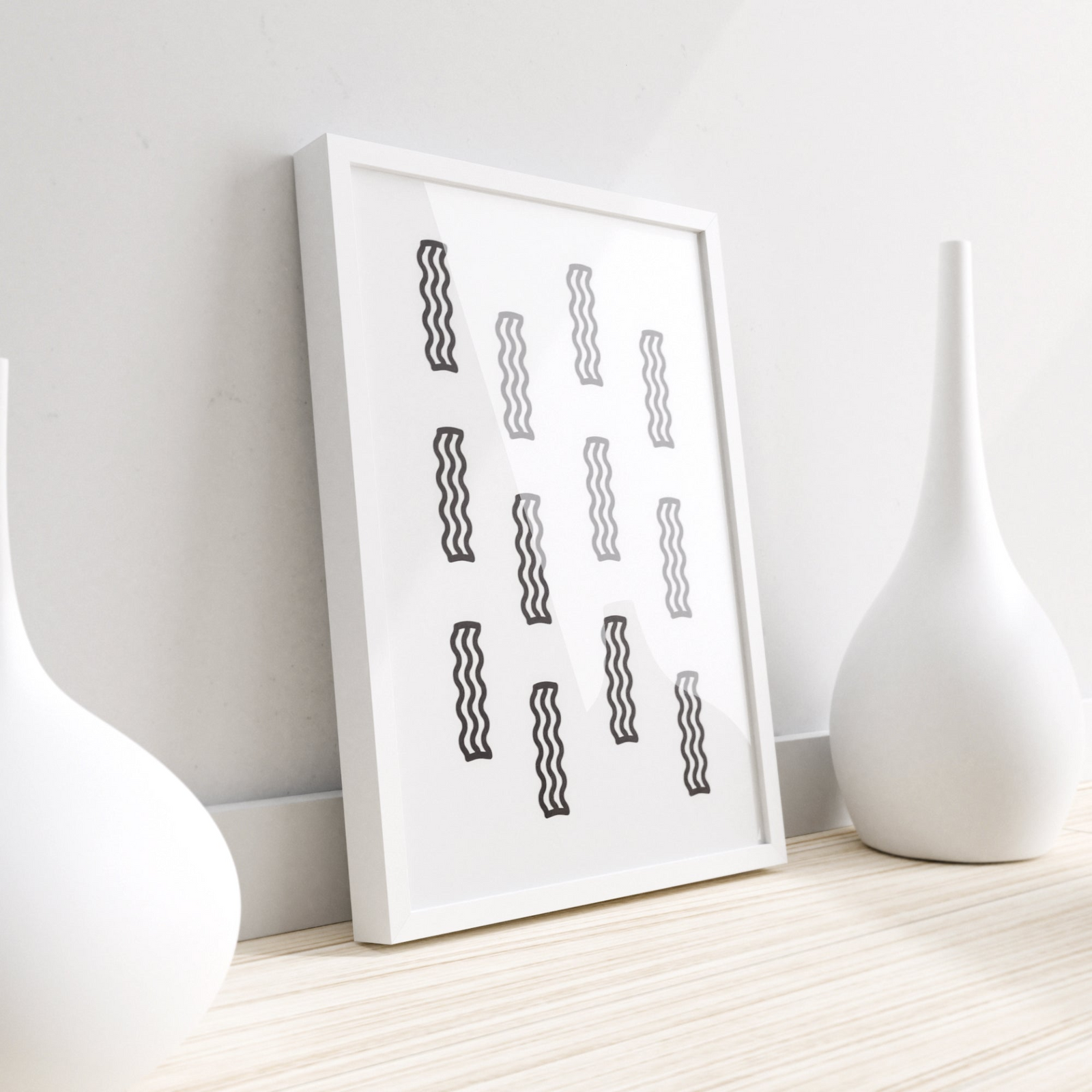 Lots of Bacon - Wall Print, Kitchen Wall Decor