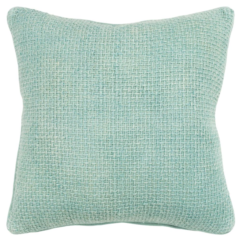 Donny Osmond Seafoam Coastal Woven Pillow Cover – Natural Fibers with Hidden Zipper, 20" × 20", 1-Piece