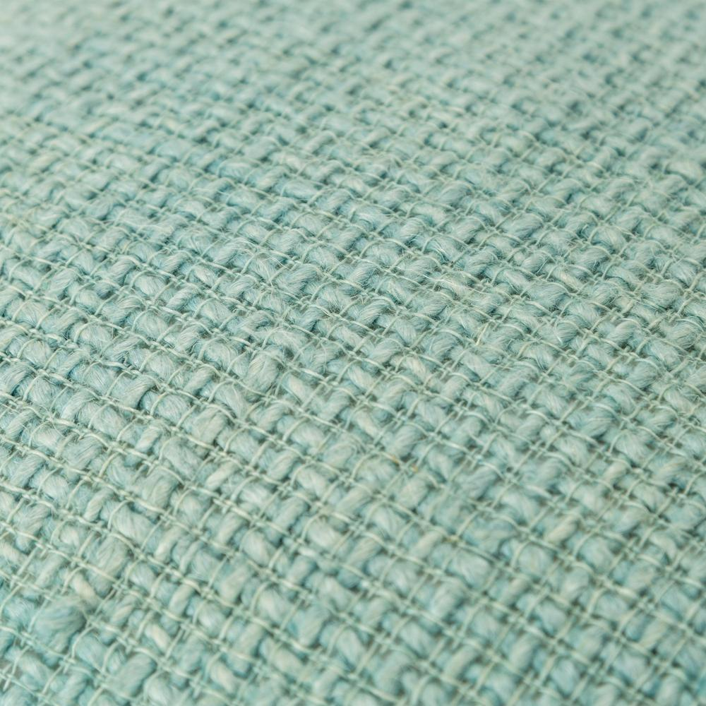 Donny Osmond Seafoam Coastal Woven Pillow Cover – Natural Fibers with Hidden Zipper, 20" × 20", 1-Piece