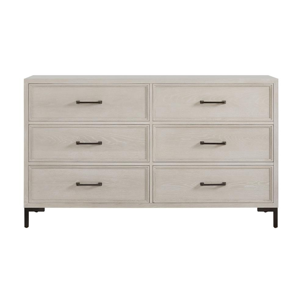 Bradley Antique White Oak Dresser with Jewelry Tray & Cedar-Lined Drawers