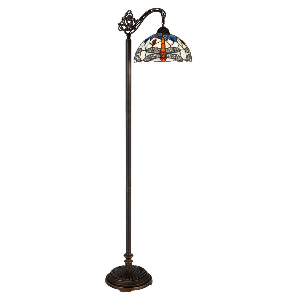 Colebridge Tiffany Floor Lamp – Dragonfly Pattern, Downbridge Design