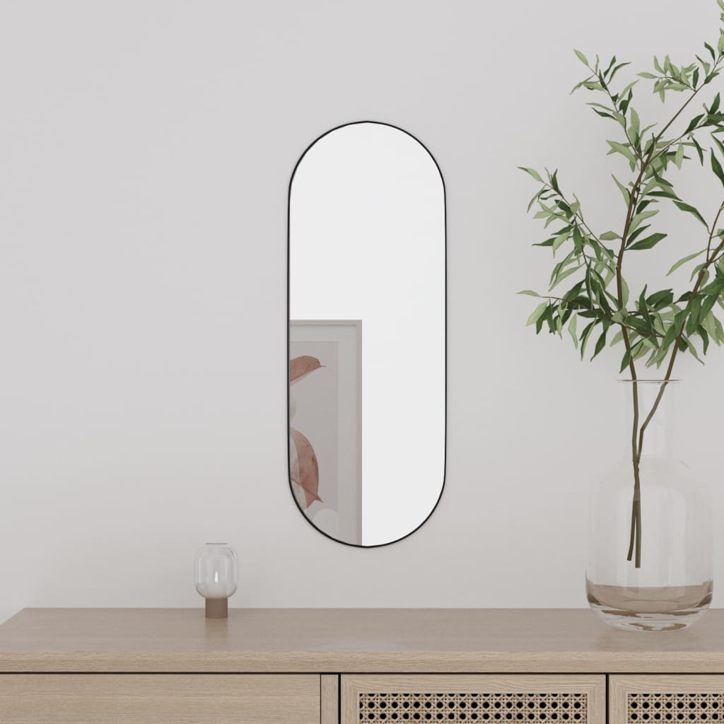 vidaXL Wall Mirror 15x40 cm Glass Oval