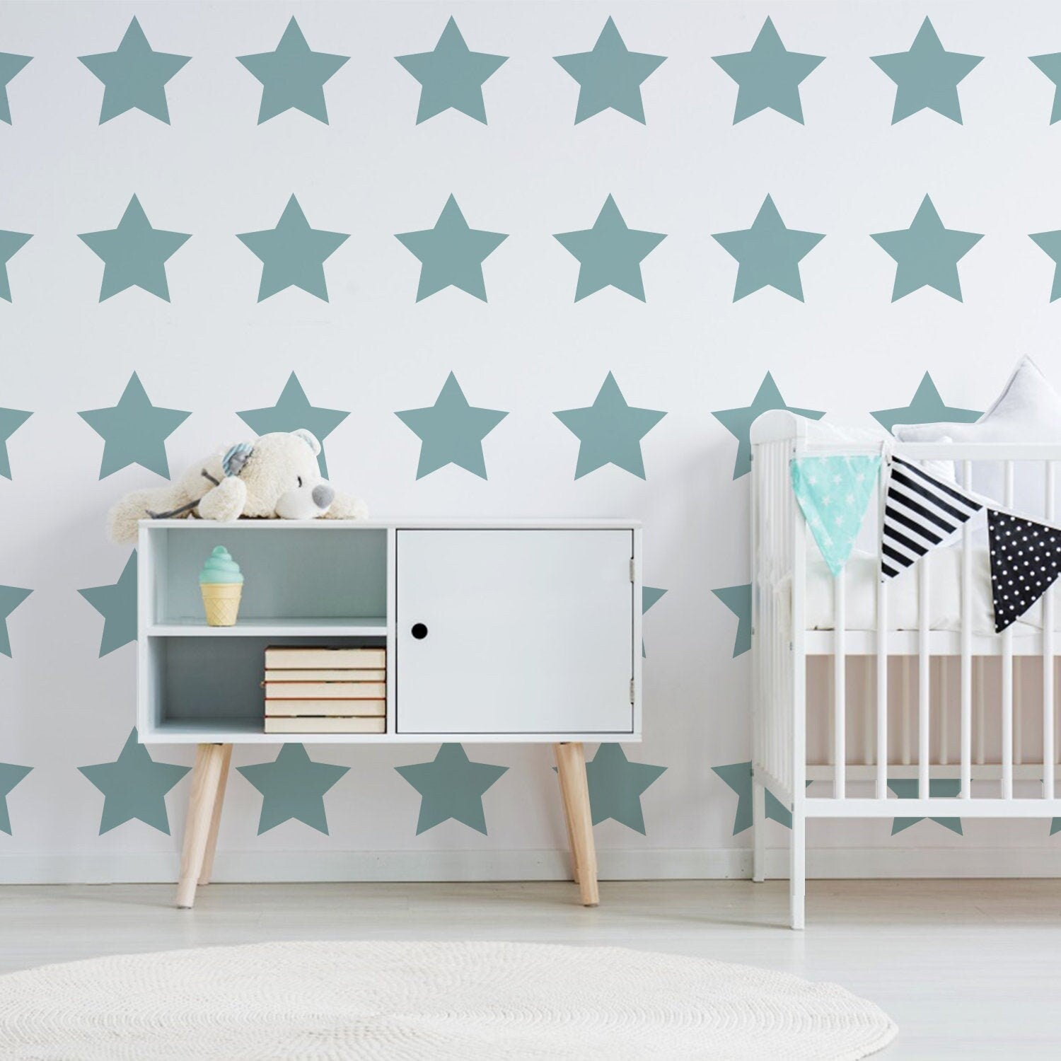 Gold Star Peel and Stick Wall Decal Set (40 Pieces)