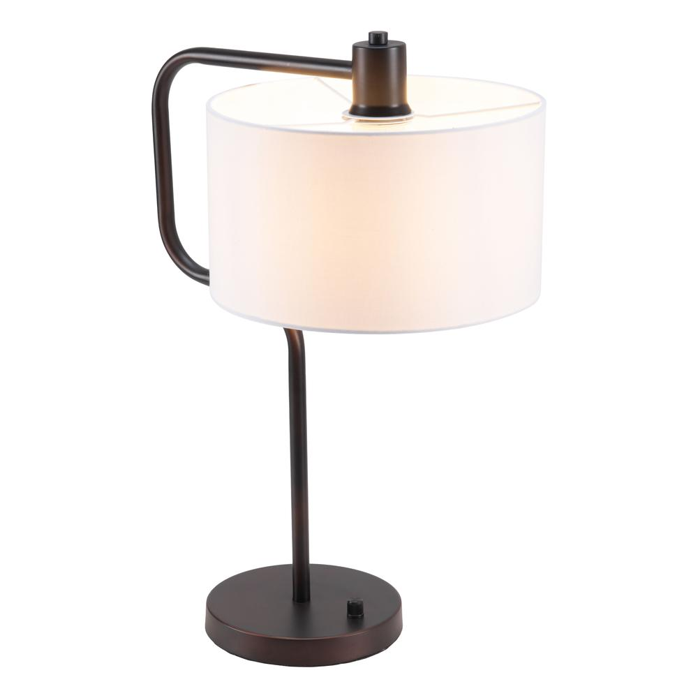 Middlemist Table Lamp – White with USB Charging