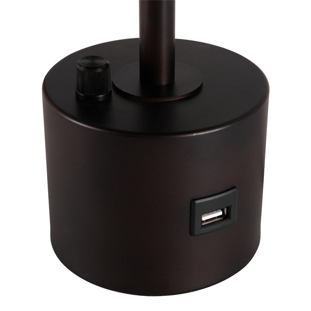Cardo Table Lamp – Bronze with USB Charging