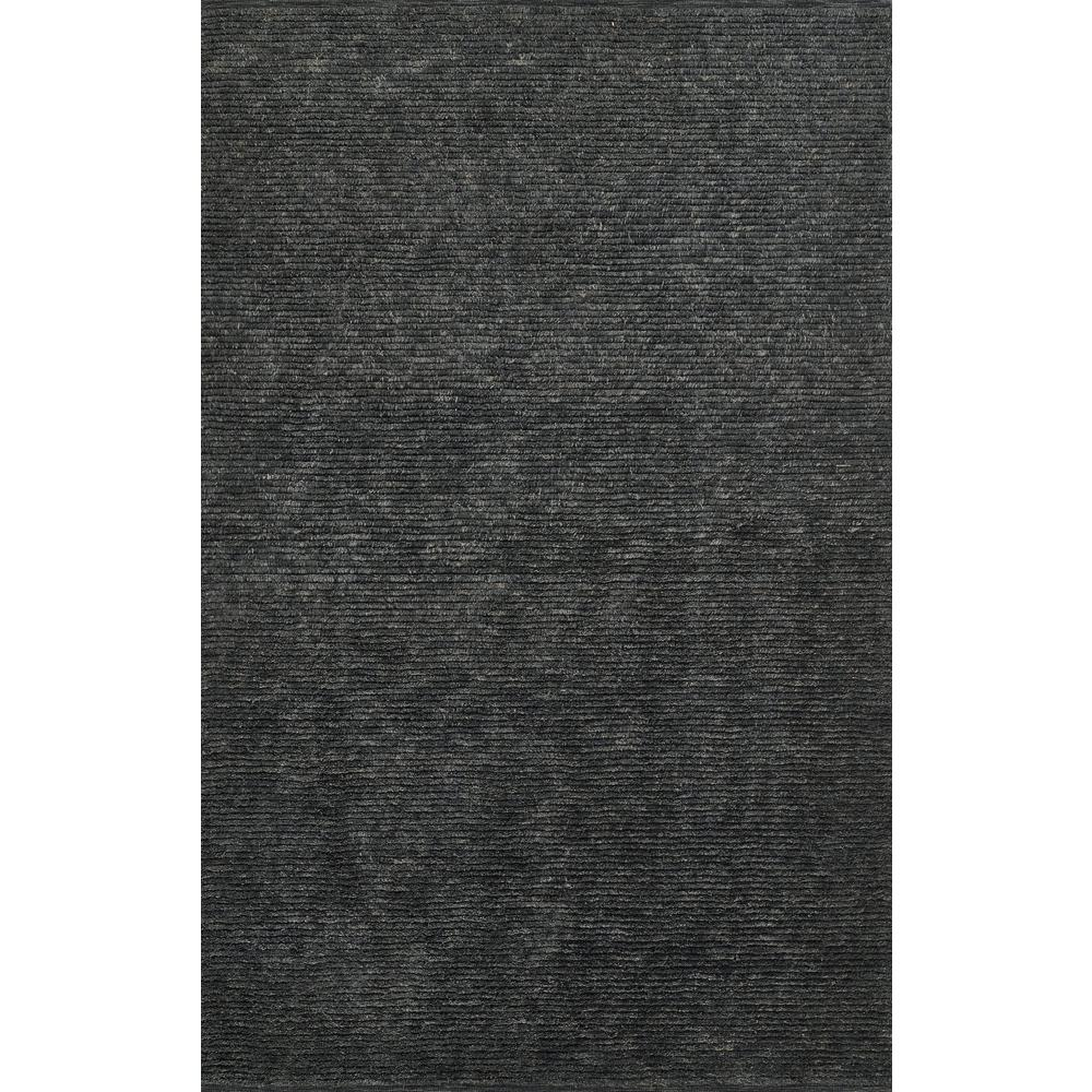 Transitional Runner Area Rug, Charcoal, 2'3" X 8' Runner