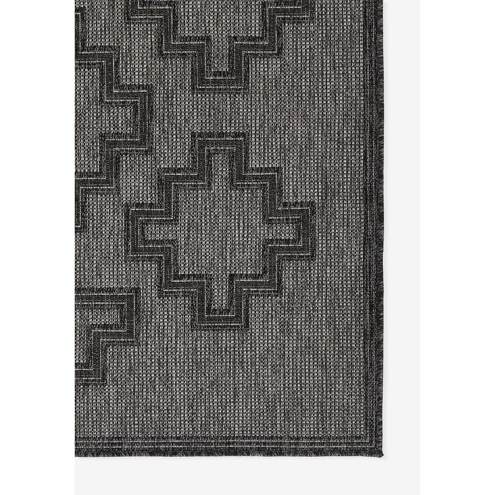 Transitional Runner Area Rug, Charcoal, 2'7" X 7'6" Runner