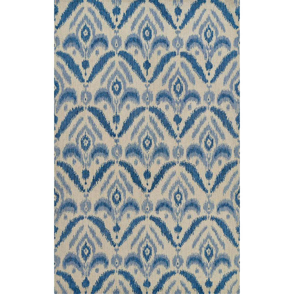 Transitional Runner Area Rug, Blue, 2'6" X 8' Runner