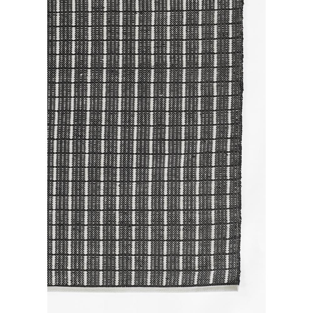 Contemporary Runner Area Rug, Black, 2'3" X 8' Runner