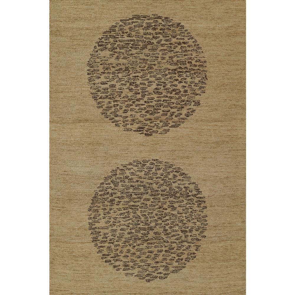 Contemporary Runner Area Rug, Natural, 2'3" X 8' Runner